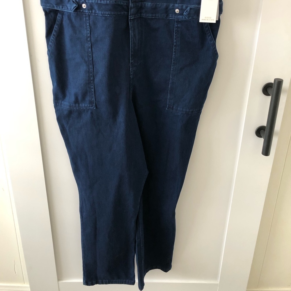 Good American Blue Denim Jumpsuit 6 3X 22/24 - Picture 6 of 14